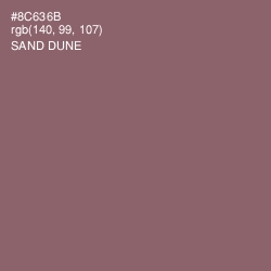 #8C636B - Sand Dune Color Image